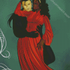 Asian Man Black Woman Diamond Painting