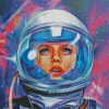 Astronaut Girl Diamond Painting