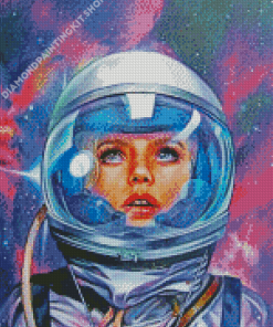 Astronaut Girl Diamond Painting