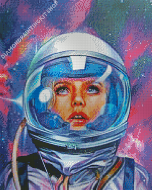 Astronaut Girl Diamond Painting