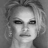 Black And White Pamela Anderson Diamond Painting