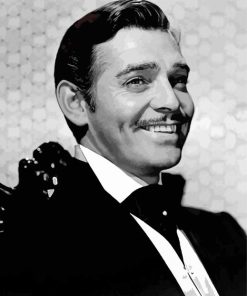 Black And White Rhett Butler Diamond Painting