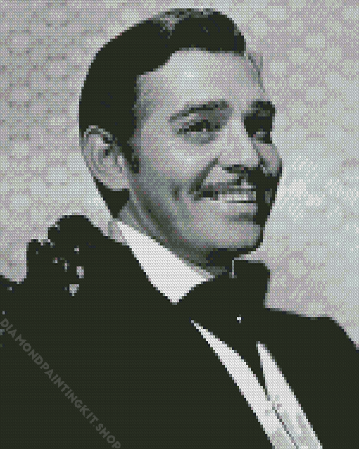 Black And White Rhett Butler Diamond Painting