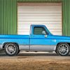 Blue Chevy C10 Truck Diamond Painting