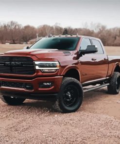 Brown Dodge Truck Diamond Painting