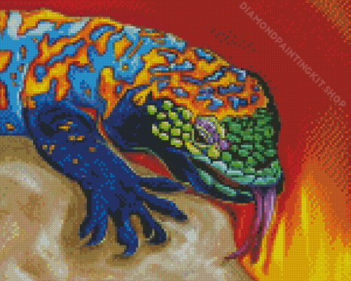 Cool Gila Monster Diamond Painting