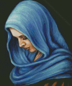 Cool Veiled Woman Diamond Painting