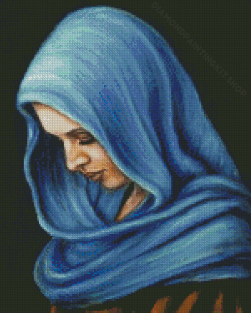 Cool Veiled Woman Diamond Painting