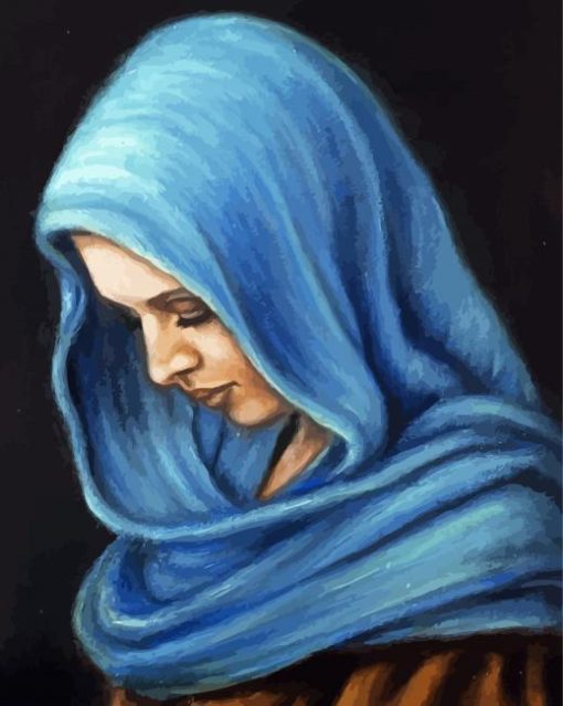 Cool Veiled Woman Diamond Painting