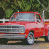 Dodge Little Red Truck Diamond Painting