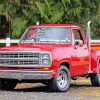 Dodge Little Red Truck Diamond Painting