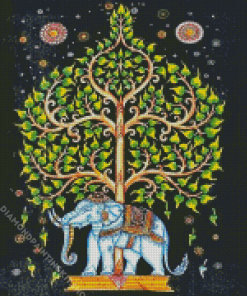 Elephant Tree Of Life Diamond Painting