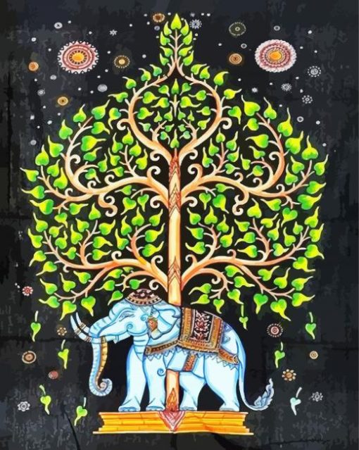 Elephant Tree Of Life Diamond Painting