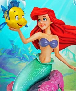 Flounder And Ariel Diamond Painting