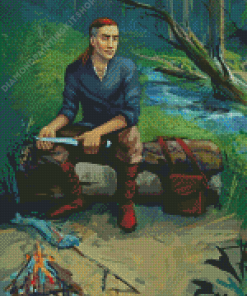 Forest Boy Diamond Painting