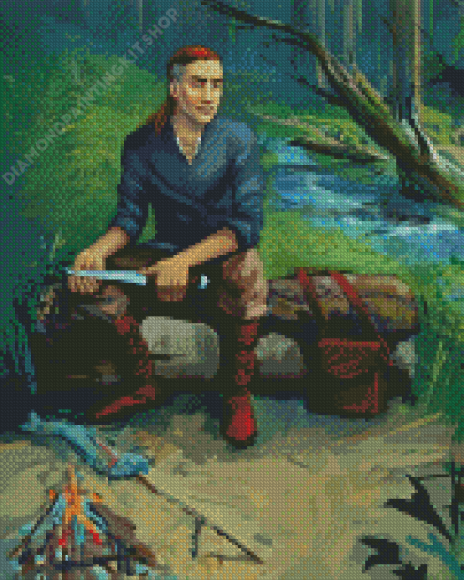 Forest Boy Diamond Painting