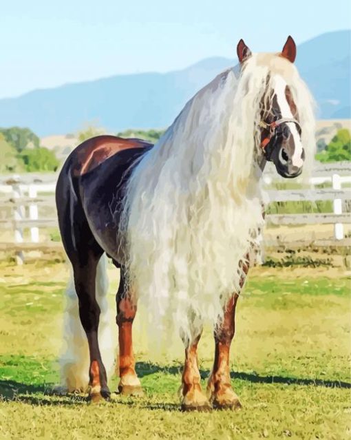 Forest Horse Diamond Painting