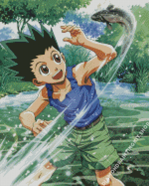 Gon Freecss Anime Boy Diamond Painting