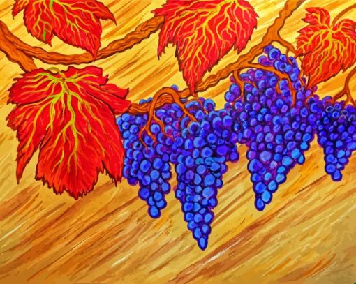 Grapevines Fruits Art Diamond Painting