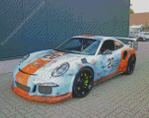 Gulf Porsche Diamond Painting