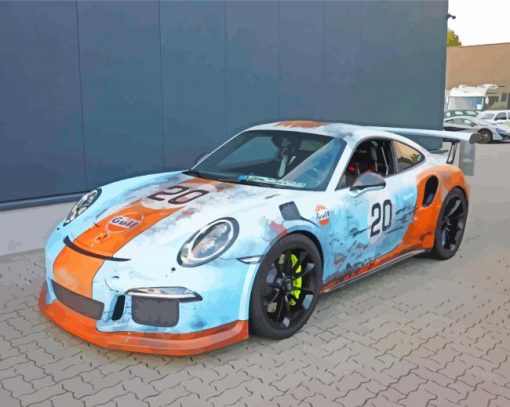 Gulf Porsche Diamond Painting