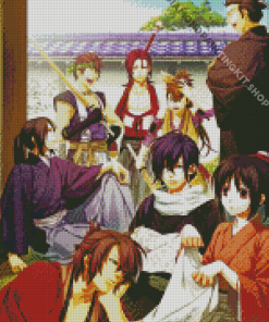 Hakuouki Anime Characters Diamond Painting