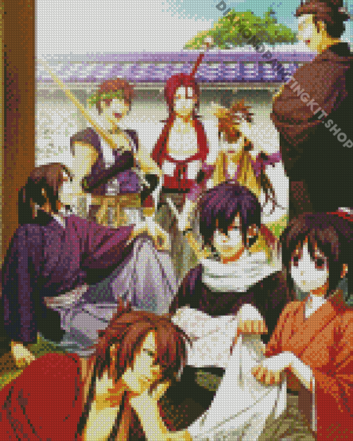 Hakuouki Anime Characters Diamond Painting