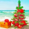 Hawaiian Christmas Tree Diamond Painting