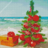 Hawaiian Christmas Tree Diamond Painting