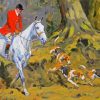 Horse And Hound Hunting Art Diamond Painting