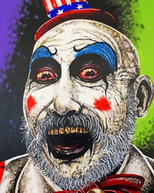 House Of 1000 Corpses Captain Spaulding Character Art Diamond Painting