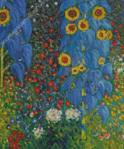 Klimt Gustav Flowers Diamond Painting