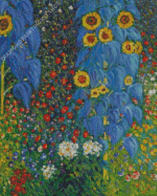 Klimt Gustav Flowers Diamond Painting