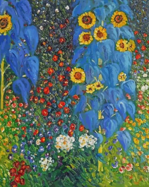 Klimt Gustav Flowers Diamond Painting