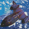 Lockheed Sr 71 Blackbird Diamond Painting