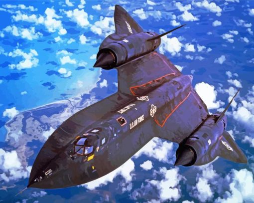 Lockheed Sr 71 Blackbird Diamond Painting