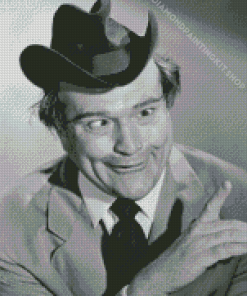 Monochrome Red Skelton Diamond Painting