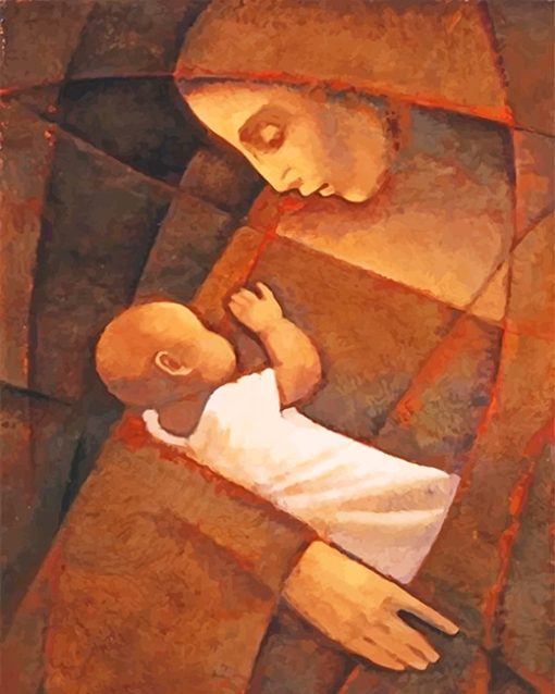 Mother And Son Diamond Painting