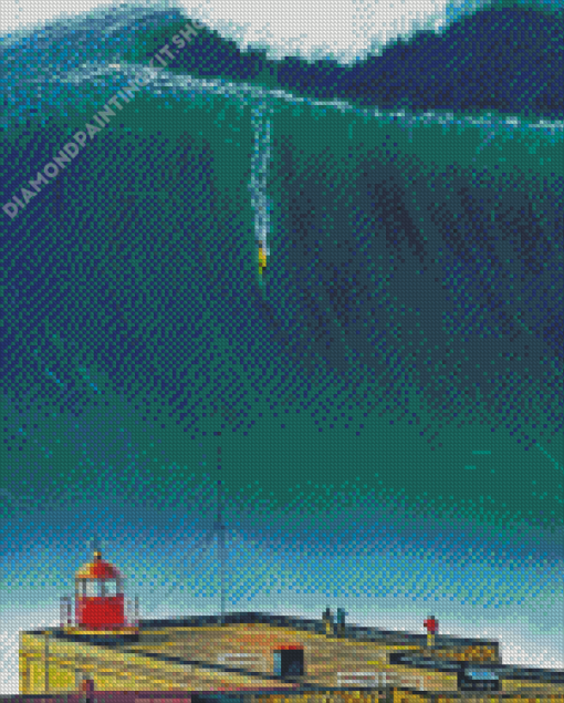 Nazare Portugal Poster Diamond Painting