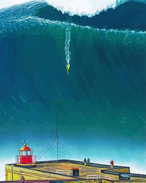 Nazare Portugal Poster Diamond Painting