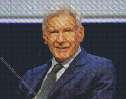 Old Harrison Ford Diamond Painting