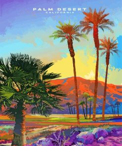 Palm Desert California Poster Art Diamond Painting