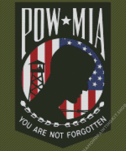 Pow Mia Diamond Painting