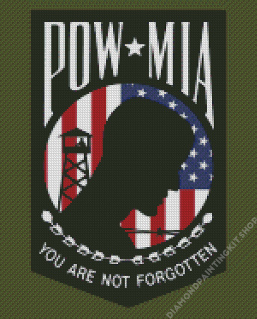 Pow Mia Diamond Painting