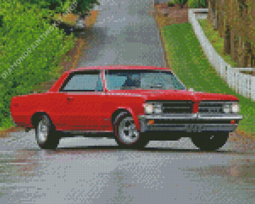 Red 1964 Gto Diamond Painting