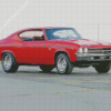 Red 1969 Chevelle Ss 396 Diamond Painting