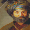 Rembrandt In Oriental Costume Diamond Painting