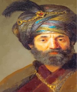 Rembrandt In Oriental Costume Diamond Painting