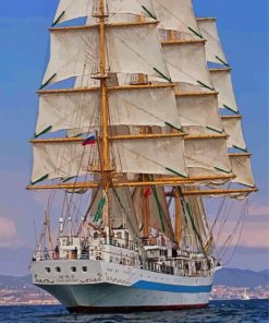 Rigged Ship Diamond Painting