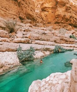 River Of Wadi Ash Shab Diamond Painting